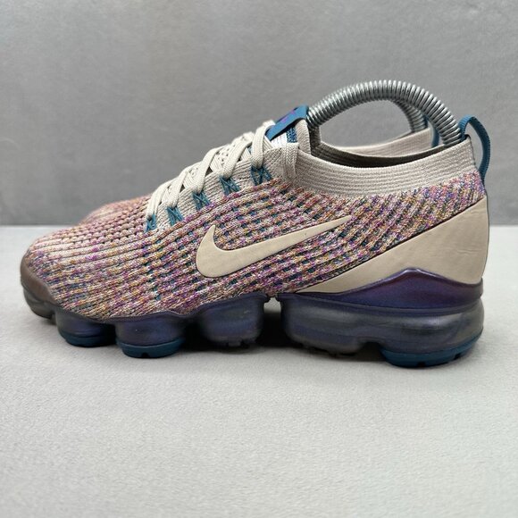 Womens Size 8 Nike Air VaporMax Flyknit 3 Shoes Desert Sand Running Sneakers - Picture 3 of 8